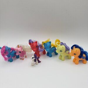 Mixed Pony Mini Figure Lot Figures 2" to 3" My Little Pony & one Hairdorable /D3